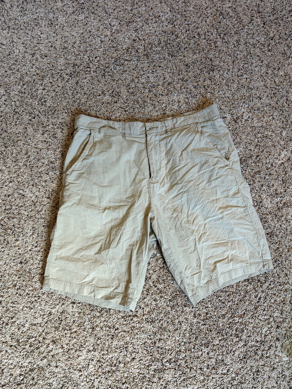 Jachs Beige Flat-Front Men's Shorts